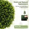 2 Pieces 18/22 Inches Indoor Outdoor Faux Decorative Balls for Patio Garden Front Door Balcony and Backyard-S